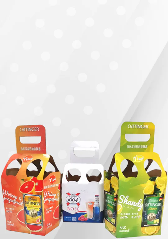 Custom printed drink carriers